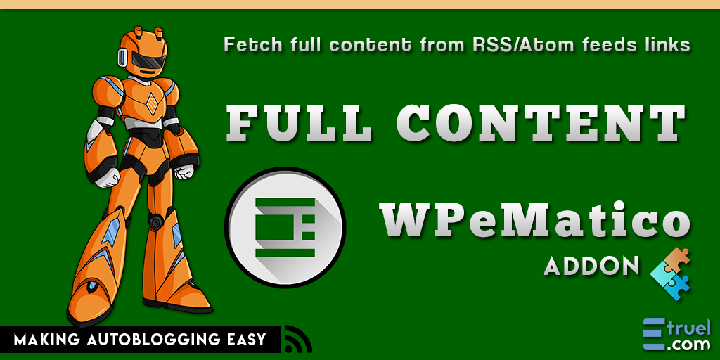 WPeMatico PLUS - wpematico full content