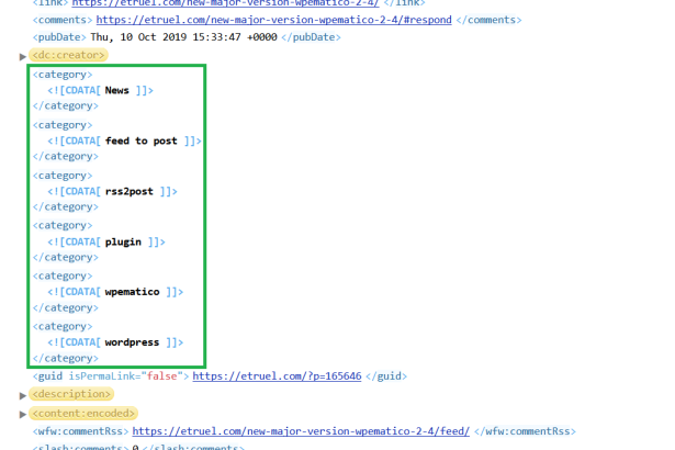 tags example - WPeMatico